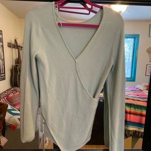 Lululemon NWT Mint Wrap it Back Sweater